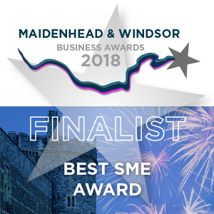 Award logo for Maidenhead and Windsor Best SME Award